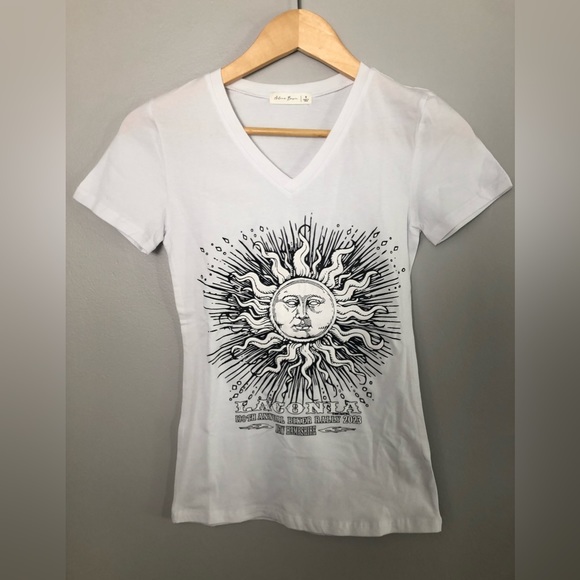 Womens Laconia Motorcycle Rally T Shirt - Picture 1 of 7